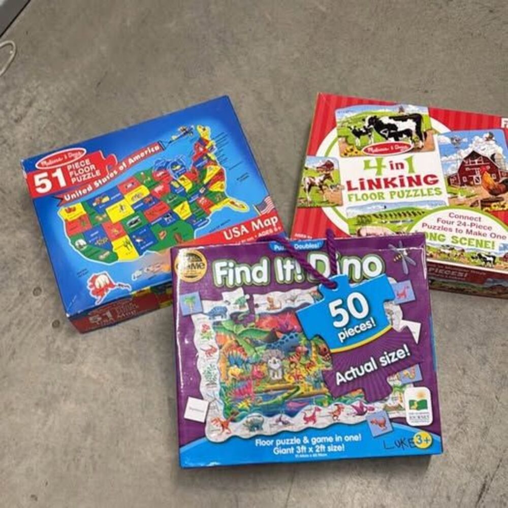 Melissa & Doug and The Learning Journey Floor Puzzle Bundle